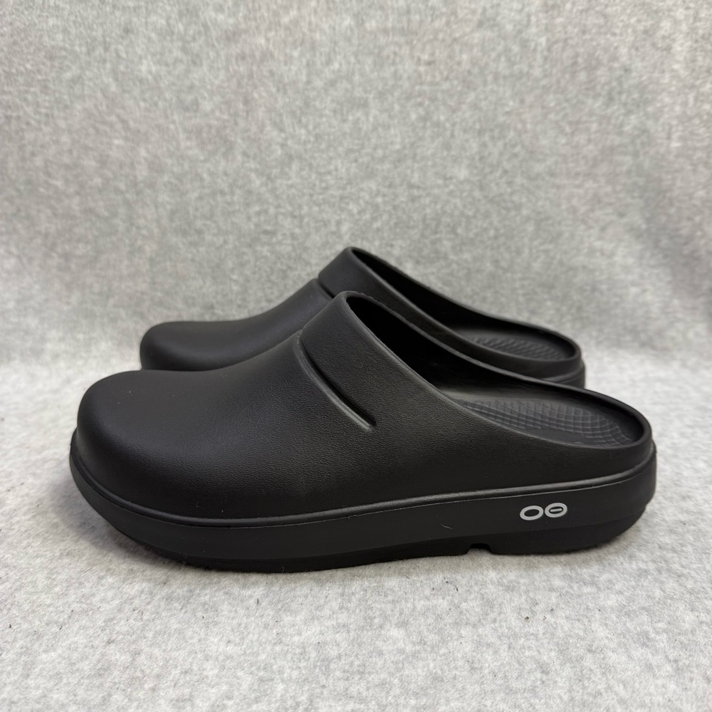 OOFOS OOCLOOG Women's Shoes Size 8 Black Rubber Slip On Clogs Comfort Recovery